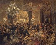 Adolph von Menzel Ball Supper oil on canvas